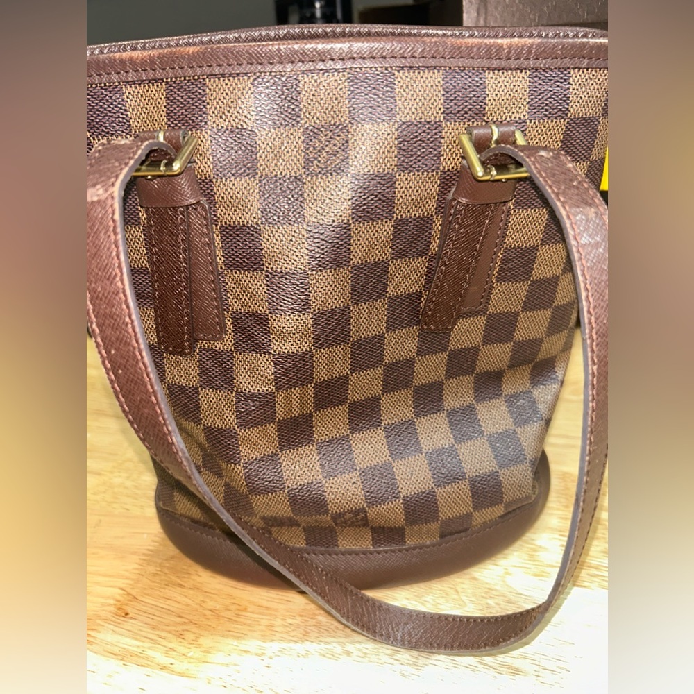 Louis Vuitton damier Ebene petite bucket bag